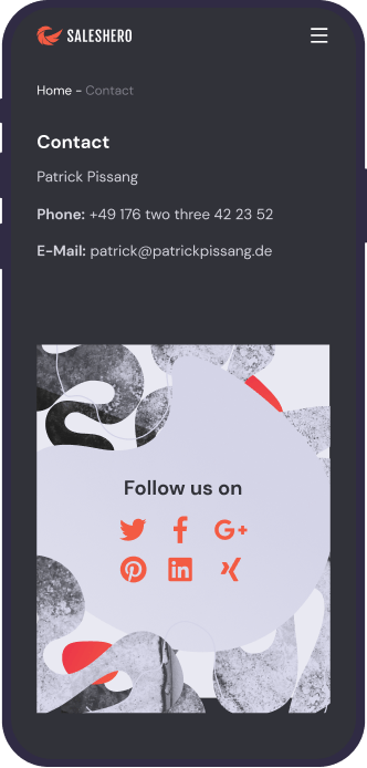 Saleshero, Designed and Developed by Ester Digital